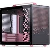 Jonsplus Z20 Micro-ATX case, with carrying handle – juodas/pink