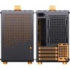 Jonsplus Z20 Micro-ATX kompiuterio korpusas, mit Tragegriff – juodos spalvos/oranžinės spalvos