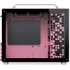 Jonsplus Z20 Micro-ATX case, with carrying handle – juodas/pink