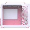 Jonsplus Z20 Micro-ATX kompiuterio korpusas, mit Tragegriff – baltos spalvos/pink