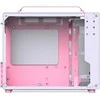 Jonsplus Z20 Micro-ATX kompiuterio korpusas, mit Tragegriff – baltos spalvos/pink