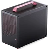 „Jonsplus Z20 Micro-ATX“ korpusas su nešiojimo rankena – juodas/rožinis
