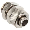 Kein Hersteller Gamintojo jungtis tiesi G1/4 colio į 10/8 mm sidabrinį blizgantį