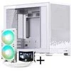 King Kits Jonsbo D32 STD PC-Gehäuse + TRYX PANORAMA Komplett-Wasserkühlung, ARGB - 240mm, baltas