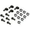 King Kits Wasseranschluss-Set Fitting 10mm gerade/gewinkelt - juodas