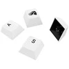 Klaviatūra Glorious GPBT Basics Keycaps, ANSI išdėstymas US, PBT, Dye-Sub – Classic Baltas