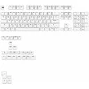 Klaviatūra Glorious GPBT Basics Keycaps, ANSI išdėstymas US, PBT, Dye-Sub – Classic Baltas