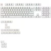 Klaviatūra Glorious GPBT su pašvietimu Keycaps, ANSI išdėstymas US, PBT, Dye-Sub – baltos spalvos