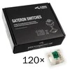 Glorious Gateron Green Switches klavišai klaviatūrai (120 vnt)