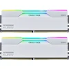 KLEVV CRAS V RGB DDR5-6400 RAM, CL32, XMP 3.0 ir EXPO – 64 GB dviejų modulių rinkinys, balta