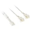 Kolink 1-3 PWM Fan Splitter Cable – 35cm, braided, baltas