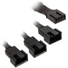 Kolink 1-3 PWM Fan Splitter Cable – 35 cm, braided, juodas