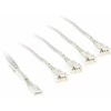Kolink 1-4 PWM Fan Splitter Cable – 35cm, braided, baltas