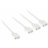 Kolink ARGB 1-3 splitter cable – 30cm, baltas