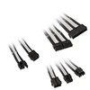 Kolink Core Adept Braided Cable Extension Kit – juodos spalvos/baltos spalvos