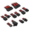 Kolink Core Pro Braided Cable Extension Kit 12V-2×6 Type 2 – Jet Juodas/Racing Raudona