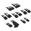 Kolink Core Pro Braided Cable Extension Kit 12V-2×6 Type 2 – Jet Juodas/Brilliant Baltas