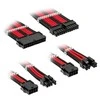Kolink Core Standard Braided Cable Extension Kit – Jet Juodas/Racing Raudona