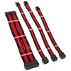 Kolink Core Standard Braided Cable Extension Kit – Jet Juodas/Racing Raudona