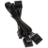 Kolink modulares Connector-Cable for Continuum-PSU 4x Molex – juodos spalvos