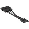 Kolink Adapteris-power cable von 4-Pol-Molex to Floppy – juodos spalvos, 5cm