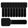 LABEL THE CABLE Wall Velcro Cable Holder 10-piece Set - juodos spalvos