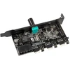 Lamptron CFM36 Fan and RGB LED Controller for PCI Slot – juodos spalvos