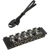 „Lamptron SP101 10x“ adresuojamas RGB šakotuvas „Aura“, „Fusion“ ir „Mystic“ sistemoms