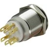 „Lamptron“ vandalizmo jungiklis 19 mm, „Silverline“ – raudonas