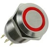 Lamptron Vandalism Switch 19mm – Silverline – red