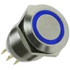 Lamptron vandalizmo mygtukas / jungiklis 16mm - Silverline - mėlyna