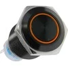 „Lamptron“ vandalams atsparus jungiklis 16 mm, „Blackline“ – oranžinis