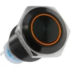 „Lamptron“ vandalams atsparus jungiklis 16 mm, „Blackline“ – oranžinis