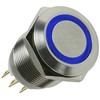 Lamptron vandalizmo mygtukas / jungiklis 16mm - Silverline - mėlyna