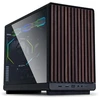 Lian Li DAN dėklai A3-mATX Wood Edition priekinis skydelis – Riešutas, juodos spalvos
