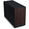 Lian Li DAN Cases A3-mATX - Walnut, juodas + 3x UNI FAN SL-INF 120 ARGB Reverse Blade Fans + 1x Standard PWM Fan - 120mm