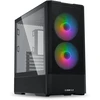 Lian Li LANCOOL 207 PC kompiuterio korpusas, Midi-Tower, ATX, Tempered Glass – juodos spalvos