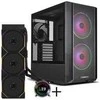 Lian Li LANCOOL 216 PC-Gehäuse Bundle + HYDROSHIFT II LCD-C 360TL AiO - juodas
