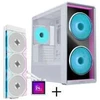 Lian Li LANCOOL 217 INF kompiuterio korpuso rinkinys + HydroShift II LCD-S 360TL AiO - balta