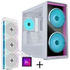 Lian Li LANCOOL 217 INF kompiuterio korpuso rinkinys + HydroShift II LCD-S 360TL AiO - balta