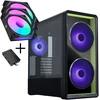 Lian Li LANCOOL 217 INF PC Case Bundle + 3x UNI FAN SL-INF 120 Reverse Blade Fans - Juodas