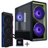 Lian Li LANCOOL 217 INF PC-Gehäuse Bundle + HydroShift II LCD-S 360TL AiO - juodas