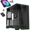 Lian Li O11 Dynamic EVO RGB PC Case Bundle, Mid-Tower, ARGB, Tempered Glass + 6x UNI FAN SL-INF Reverse Blade Fans - Juodas