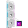Lian Li O11 Dynamic EVO RGB PC Case Bundle + HydroShift II LCD-S 360TL AiO + 6x UNI FAN SL-INF 120 Reverse Blade Fans - Baltas