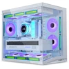 Lian Li O11 Dynamic Mini V2 - baltas - 5x UNI FAN SL-INF 120 ARGB Reverse Blade PWM fans - 120mm