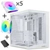 Lian Li O11 Dynamic Mini V2 "Total Flow" UNI FAN SL INF Edition - baltas (Inkl. Controller)