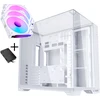 Lian Li O11 Vision Compact – balta + 3x UNI FAN SL-INF 120 ARGB Reverse Blade PWM ventiliatoriai – 120mm
