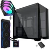 Lian Li O11 Vision Compact PC Case Bundle + HydroShift II LCD-S 360TL AiO + 3x UNI FAN SL-INF 120 Reverse Blade Fans - juodas