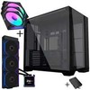 Lian Li O11 Vision Compact PC-Gehäuse Bundle + HydroShift II LCD-S 360TL AiO + 3x UNI FAN SL-INF 120 Reverse Blade Lüfter - juodas