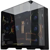 Lian Li O11 Vision Compact PC Case Bundle + 3x UNI FAN SL-INF 120 Reverse Blade Fans - Juodas